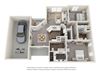 Two BedroomFloor Plan Apts For Rent Luxe at 1300 Apartments l Waco, TX 76760